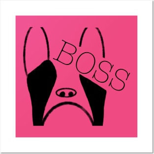 BOSS Boston Terrier Shirt Posters and Art